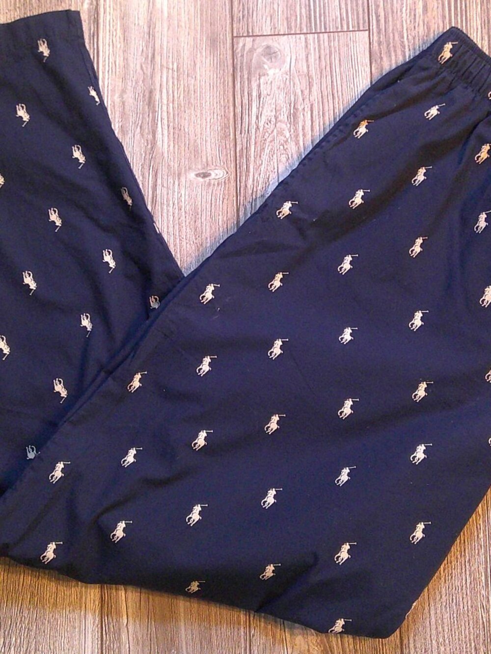 "Polo Ralph Lauren" Broadcloth Signature Pony Pajama Pant Man Sz L